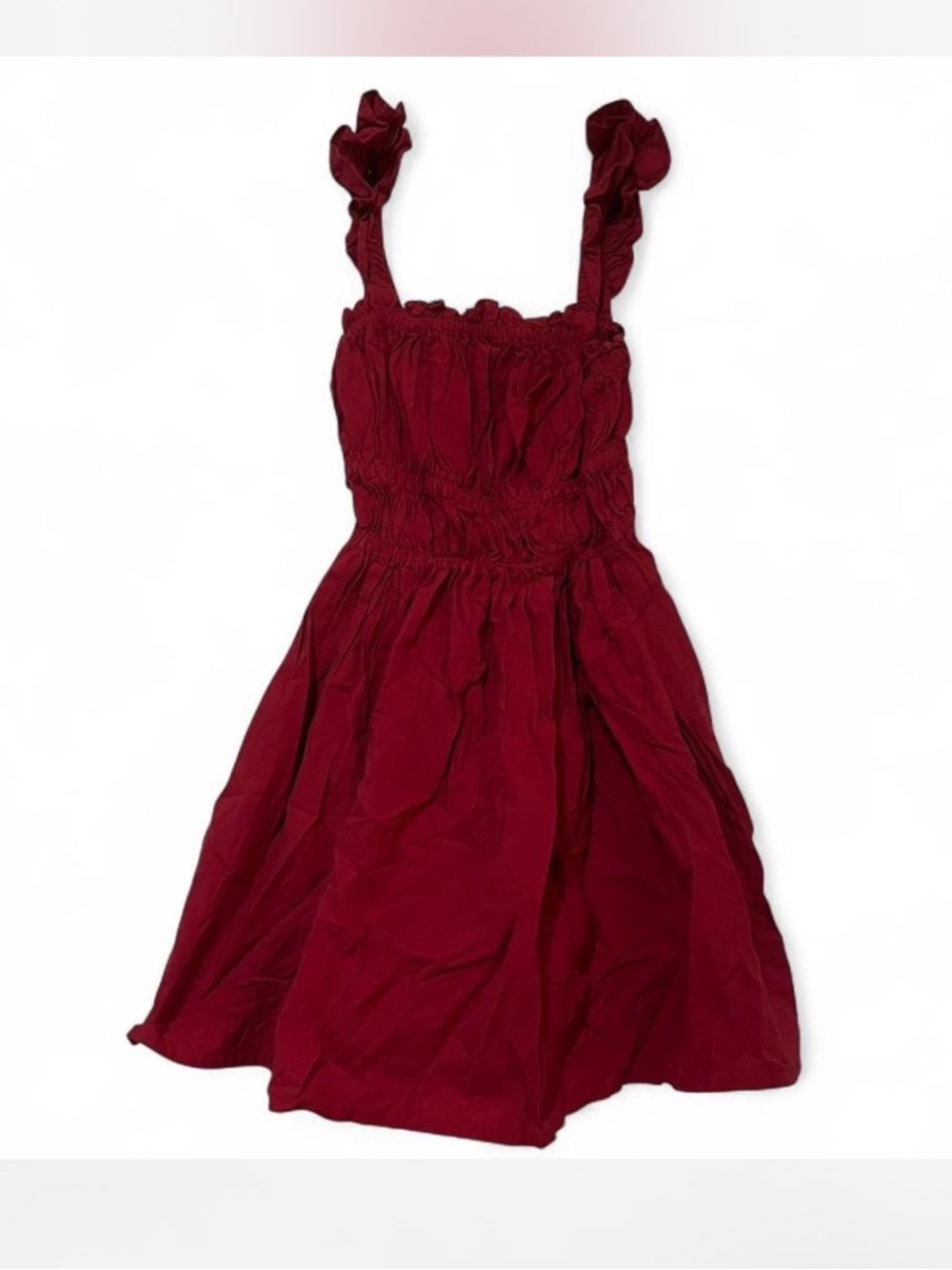 ASOS Red Ruffled Dress